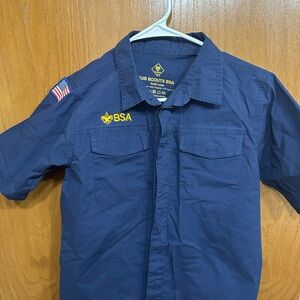 Kids Blue Button Down Shirt